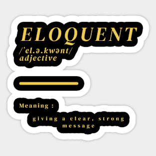 Word Eloquent Sticker